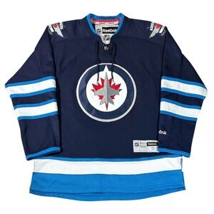 Winnipeg Jets Reebok Premier Home NHL Hockey Jersey Size Men’s Small Blue